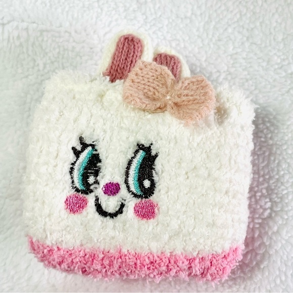 NWT Fox & Bunny Christmas Gift Socks - 3D Fluffy Thick Warm Winter Socks M 5-10 - Picture 4 of 13